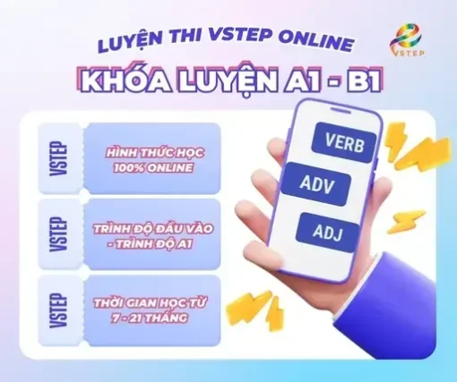 image Khóa luyện thi Vstep Online A1 - B1 VSTEP