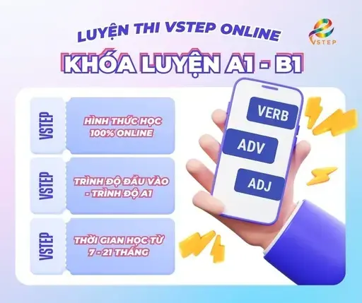image Khóa luyện thi Vstep Online A1 - B1 VSTEP