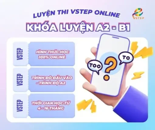 Khóa luyện thi Vstep Online A2 - B1