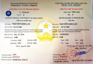 Chứng chỉ B1 Vstep có thời hạn bao lâu?